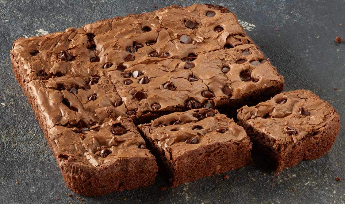 Brownie con doble chocolate chips