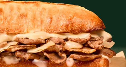 Steak & Mushroom Oven-Toasted Sandwich