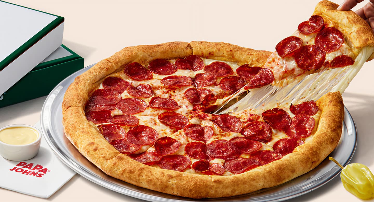 50% de descuento en una pizza al precio habitual del menú