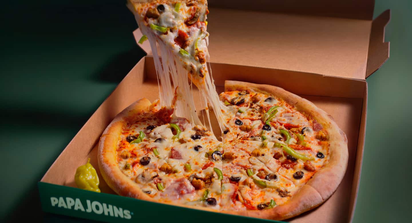 50% off regular priced pizza from menu