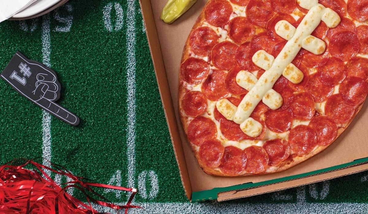 Football Pepperoni Pizza