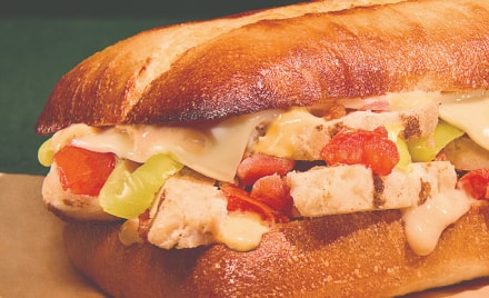 Chicken Bacon Ranch Oven-Toasted Sandwich