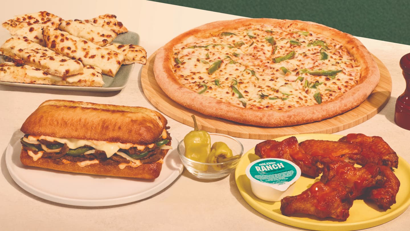 Papa Pairings with sandwiches, pizza and wings