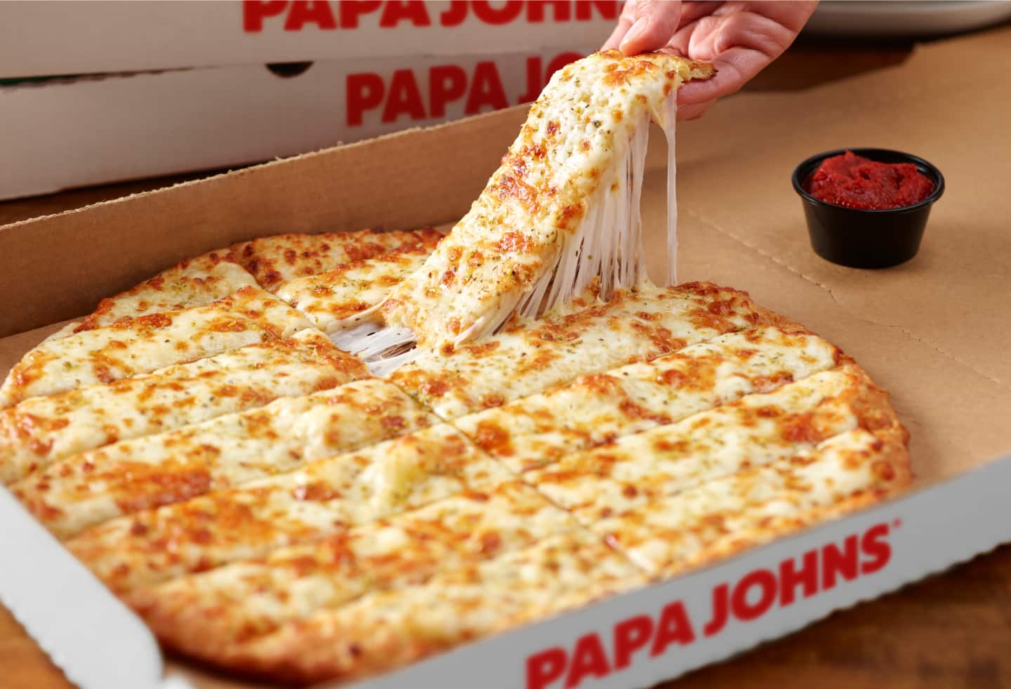 Papa Johns Cheesesticks.