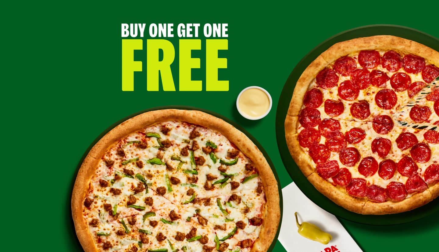 Buy One Get One Free Large Pizza