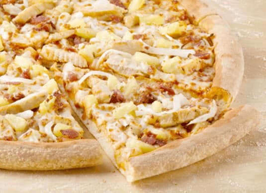 10 Inch Gluten Free Hawaiian BBQ Chicken Pizza