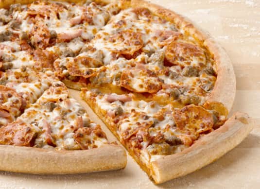 12 Inch Pan Meats Pizza