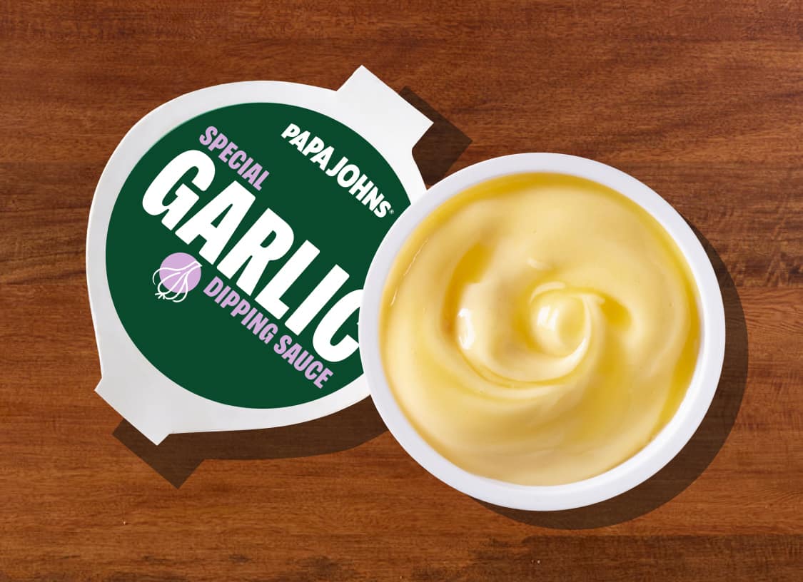 PSA for all you garlic sauce lovers #papajohns #pizza #garlicsauce, papa  johns