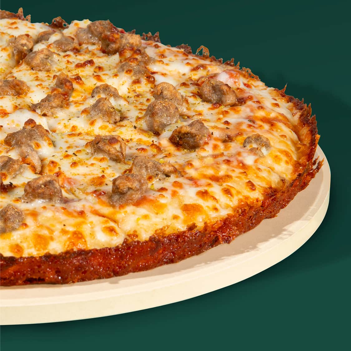 12 Inch Pan Sausage Pizza